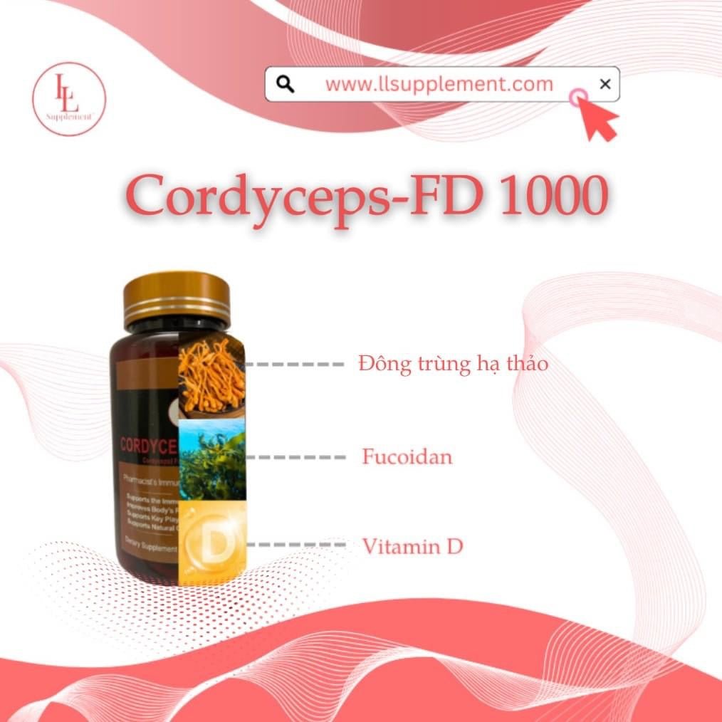 Cordyceps FD1000: Super Immune Booster - LL Health Supplement 