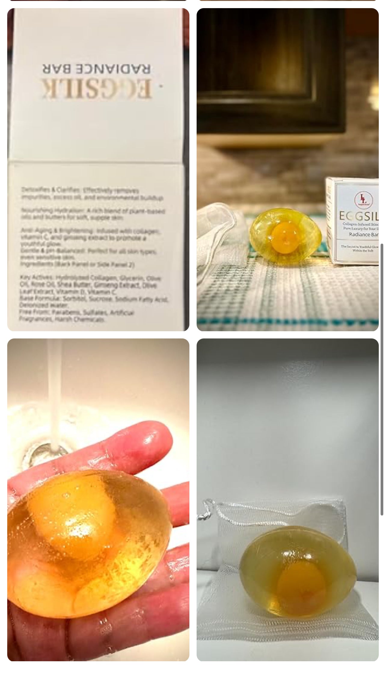 EggSilk Radiance Bar Soap LL Supplement