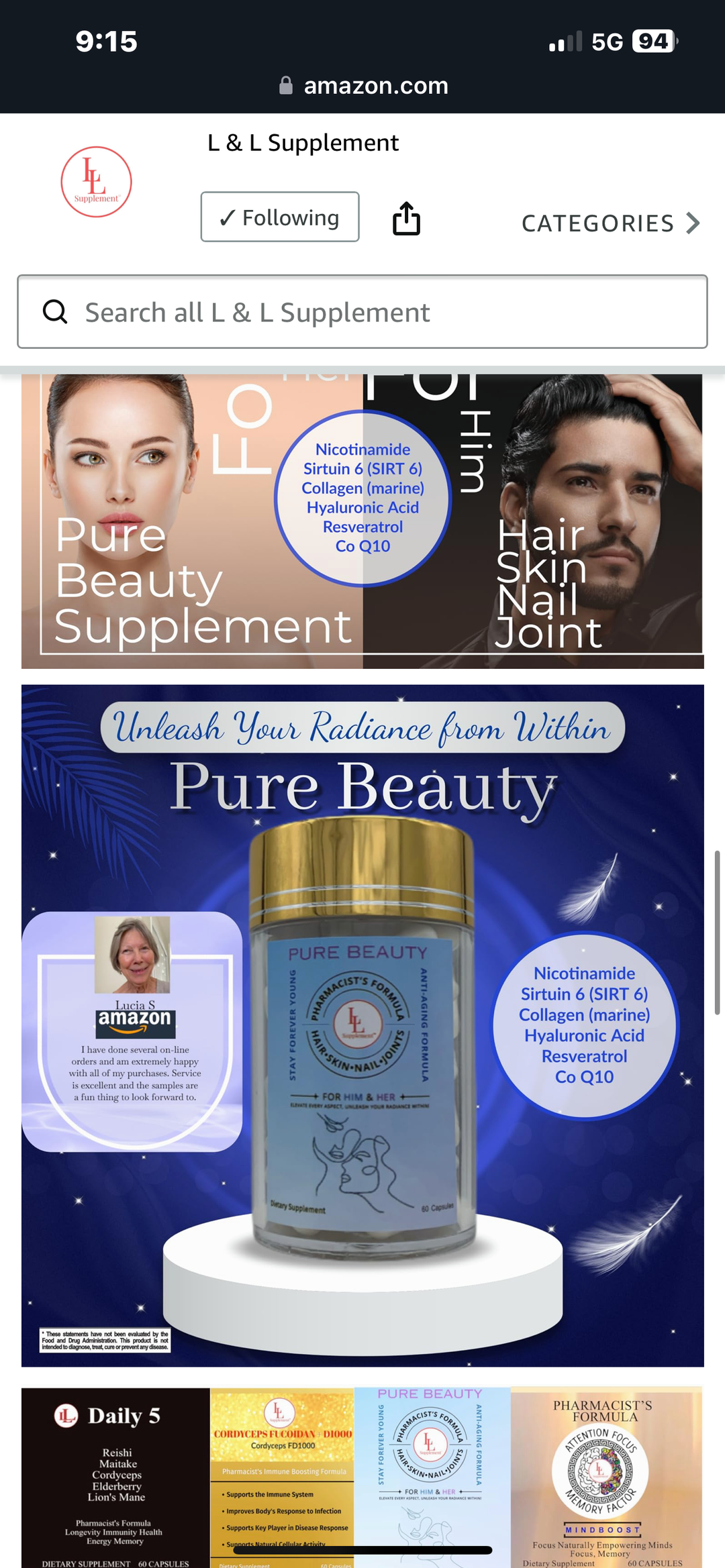 Pure Beauty Secret Hair Skin Nail Joint