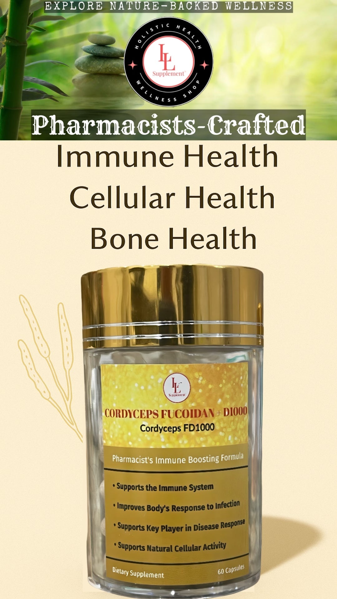 Daily Vitality Bundle: Daily 5 + Cordyceps FD1000 LL Supplement